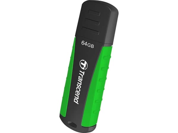 Transcend JetFlash 810 64GB USB 3.0, 64 GB, USB Type-A, 3.2 Gen 1 (3.1 Gen 1), Med lokk, 12,4 g, Sort, Grønn Sort, Grønn