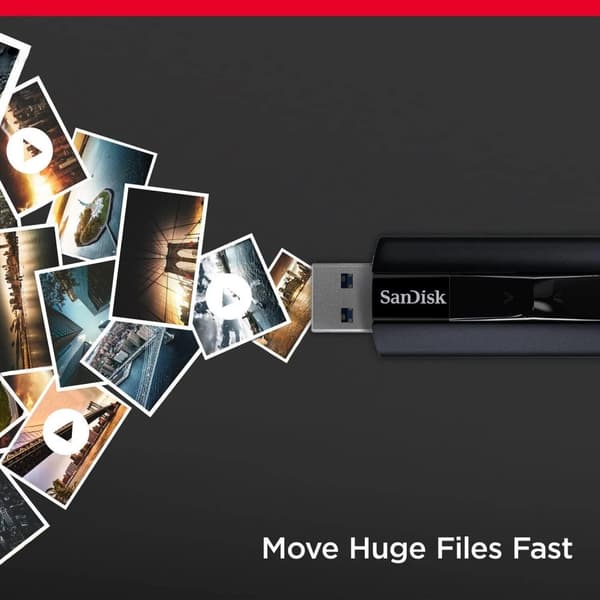 SanDisk Extreme PRO 128 GB USB 3.2 SSD-minne