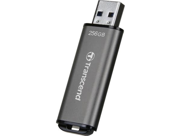 Transcend JetFlash 920, 256 GB, USB Type-A, 3.2 Gen 1 (3.1 Gen 1), 420 MB/s, Med lokk, Grå