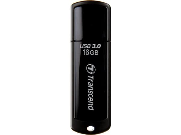 Transcend JetFlash 700, 16 GB, USB typ A, 3.2 Gen 1 (3.1 Gen 1), lock, 8,5 g, svart