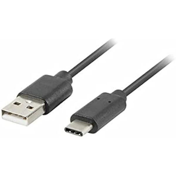 USB-C(M)-&gt;A(M)-kabel - LANBERG - 3.1 - 1.8M - Svart - USB-A-kompatibel