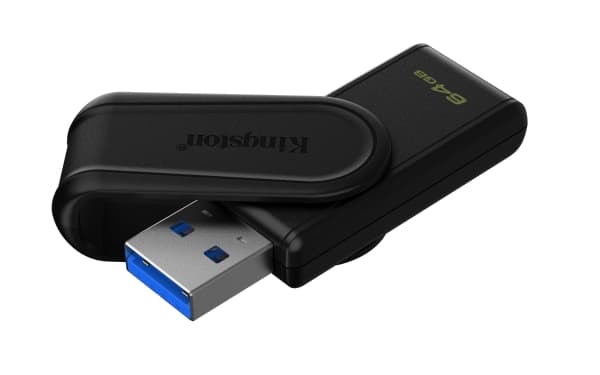 Kingston Technology DataTraveler Exodia S, 64 GB, USB Type-A, 3.2 Gen 1 (3.1 Gen 1), Sväng, 8,32 g, Svart