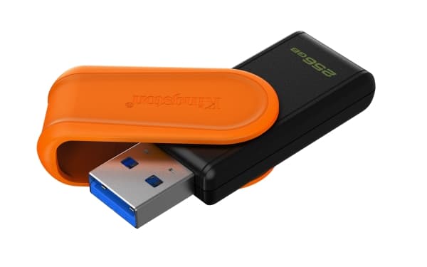 KINGSTON 256GB Portable USB 3.2 Gen 1 DataTraveler Exodia S Black/Orange