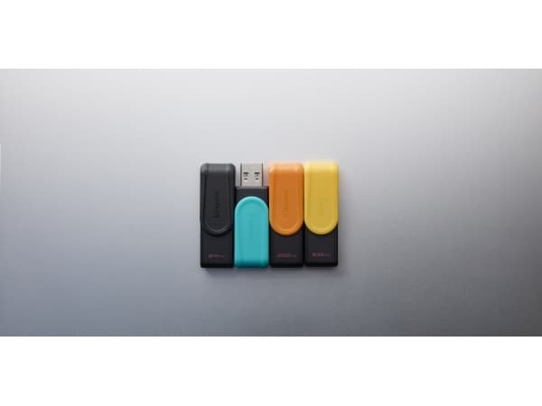 KINGSTON 128GB Portable USB 3.2 Gen 1 DataTraveler Exodia S Black/Turquoise