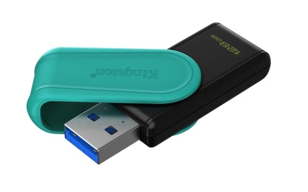 KINGSTON 128GB Portable USB 3.2 Gen 1 DataTraveler Exodia S Black/Turquoise