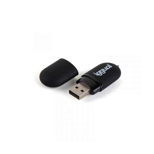 iggual Lápiz USB 2.0 16GB PEN16 svart