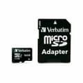 Miniatyrbild 1 av 8: Micro-SD Minneskort med Adapter Verbatim Svart 16 GB