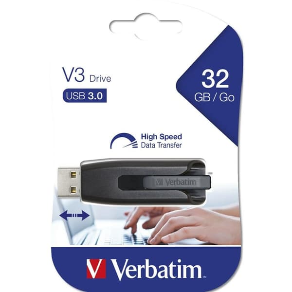 USB-tikku Verbatim Musta Harmaa 32 GB