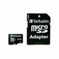 Miniatyrbild 4 av 8: Micro-SD Minneskort med Adapter Verbatim Svart 16 GB