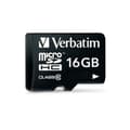 Miniatyrbild 5 av 8: Micro-SD Minneskort med Adapter Verbatim Svart 16 GB
