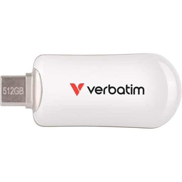 VERBATIM CLE 512GB USB-C PLECTRA BLC Vit