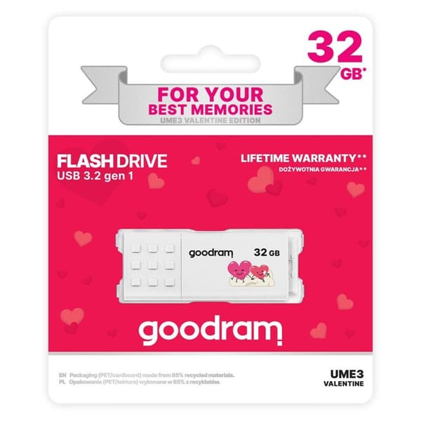 USB-minne GoodRam UME3-0320W0R11-V Vit 32 GB