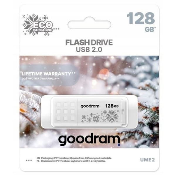 USB-minne GoodRam UME2-1280W0R11-WI Vit 128 GB