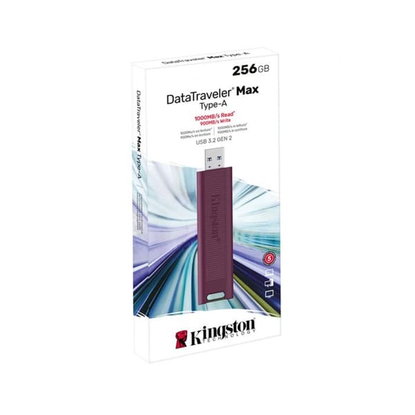 USB-nyckel - Kingston - DataTraveler MAX - 256 GB - USB 3.2 - Läshastighet 1000 MB/s
