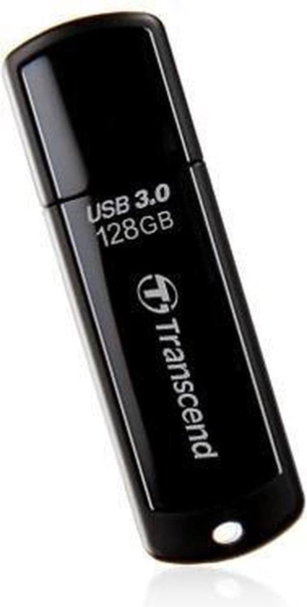 Transcend JetFlash® 700 USB-minne 128 GB USB 3.2 Gen 1 (USB 3.0) Svart TS128GJF700 Svart
