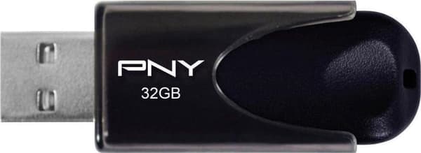 PNY Attache 4 32GB - USB Stick / Svart Svart