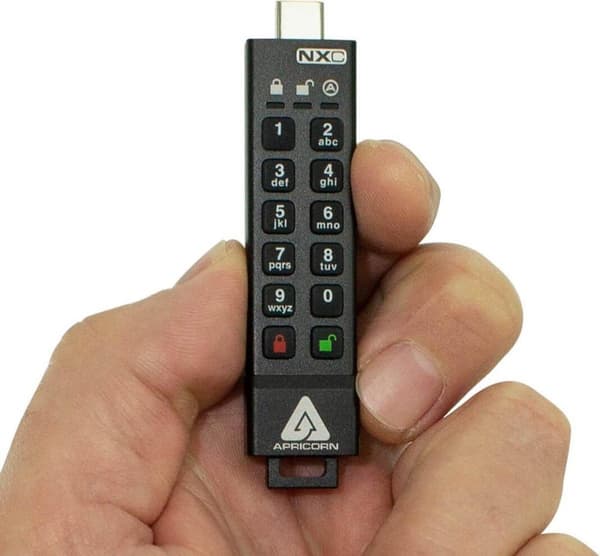 Apricorn ASK3-NXC 16GB - USB-C native USB stick Sort