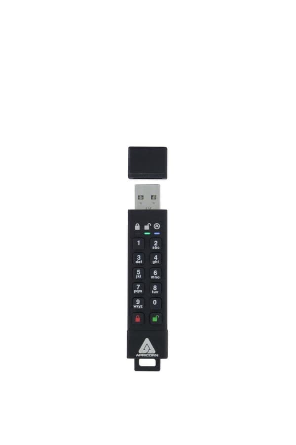 Apricorn Aegis Secure Key 3z USB-minne 16 GB USB Typ-A 3.2 Gen 1 (3.1 Gen 1) Svart Svart