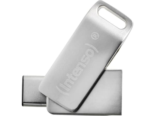 Intenso cMobile Line, 32 GB, USB Type-A / USB Type-C, 3.2 Gen 1 (3.1 Gen 1), 70 MB/s, Vridbar, Silver