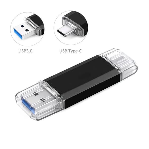 USB med USB 3.0 & USB-C – 64GB