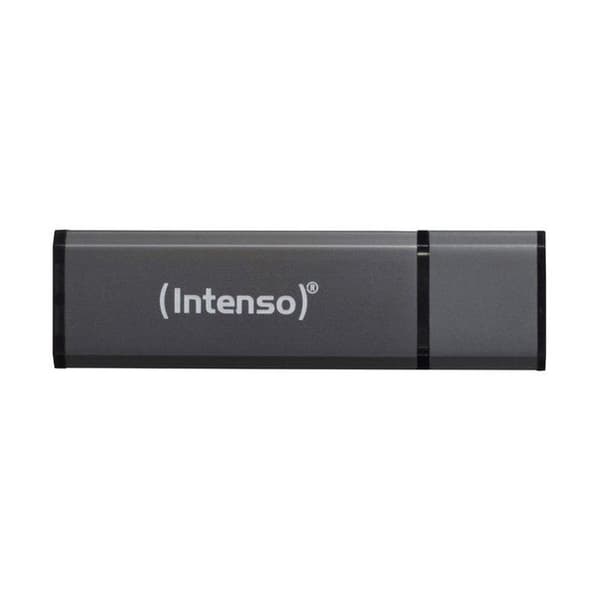 USB-nyckel - INTENSO - Alu Line antracit - 4GB - USB 2.0 - Läshastighet 28 MB/s Antracit
