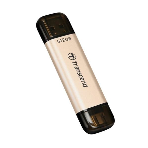 USB-minne - Transcend - JetFlash 930C - 512 Go - USB-C / USB-A - Kompatibel med smartphones och PC