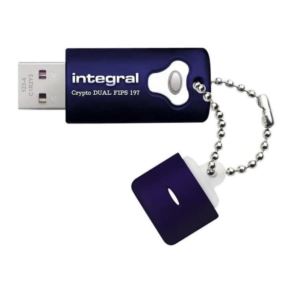 INTEGRAL Crypto Dual FIPS 197 USB-nyckel - 32 GB - USB 3.0 Blå
