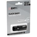 Miniatyrbild 2 av 3: USB-minne - EMTEC - B110 CLICK EASY - 512 GB - USB Typ-A - Läshastighet 20 MB/s