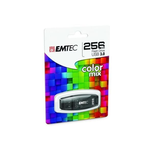 USB-minne - EMTEC - C410 - 256GB - USB 3.0 - Läshastighet 80MB/s Svart