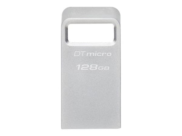 LAGRING, Usb-minnen, 128 GB, Kingston 128 GB Dtmicro 200 MB/s Metal Usb 3.2