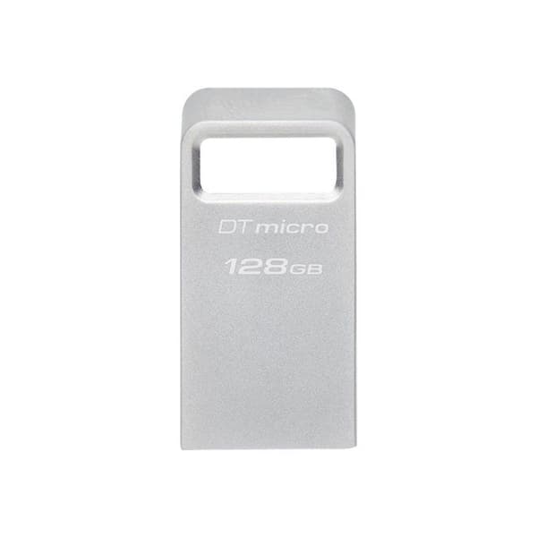 LAGRING, Usb-minnen, 128 GB, Kingston 128 GB Dtmicro 200 MB/s Metal Usb 3.2 Silver