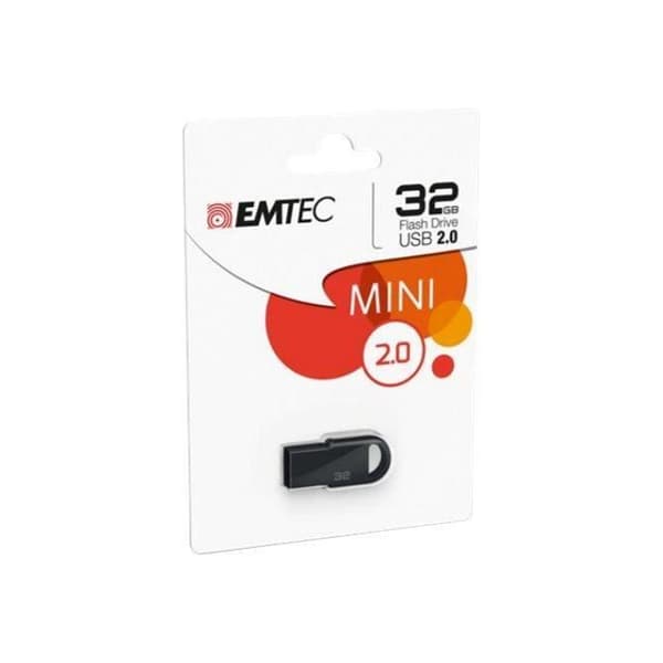 USB-nyckel - EMTEC D250 Mini - 32 GB - USB 2.0 - Svart