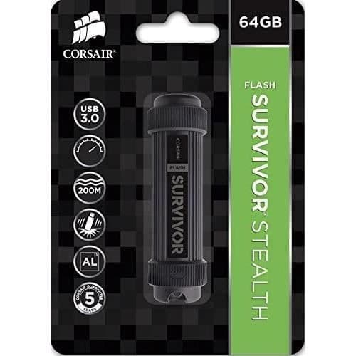 Corsair Flash Survivor Stealth 64GB USB 3.0 (CMFSS3B-64GB)