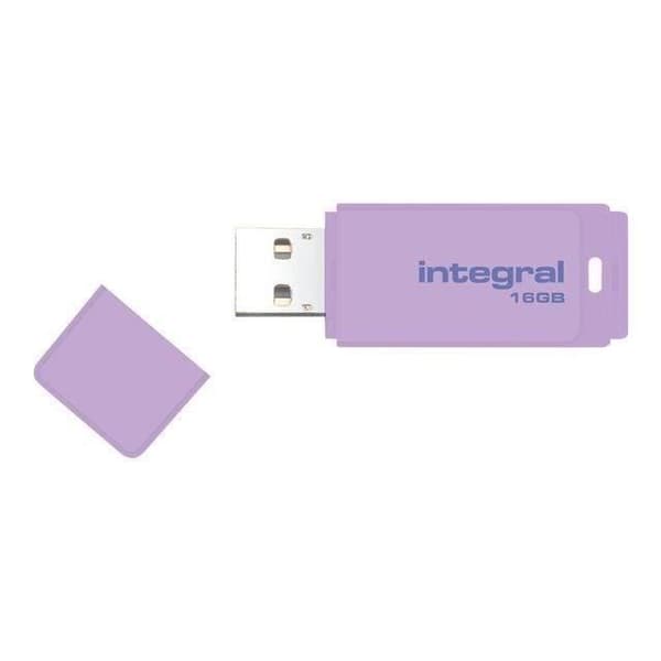 INTEGRAL Pastell USB-nyckel - 16 GB - USB 2.0 - Lavendel