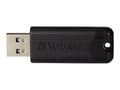 Miniatyrbild 3 av 4: Verbatim Store 'n' Go Pin Stripe USB-minne - 64 GB - USB 3.0 - Svart