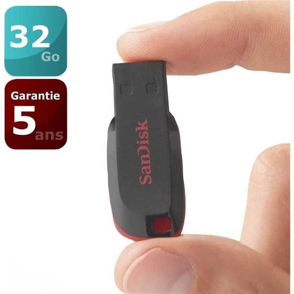 SANDISK - USB-nyckel - Cruzer Blade - 32 GB - USB 2.0 (SDCZ50-032G-B35)