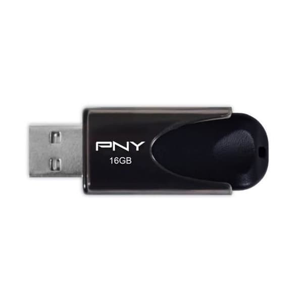PNY - USB-stick - Attaché 4 - 16 Go - USB 2.0 Svart