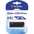 Miniatyrbild 4 av 4: USB-nyckel - VERBATIM - Store'n'Go Slider 64GB - USB2.0 - Läshastighet 10MB/s - Skrivhastighet 4MB/s