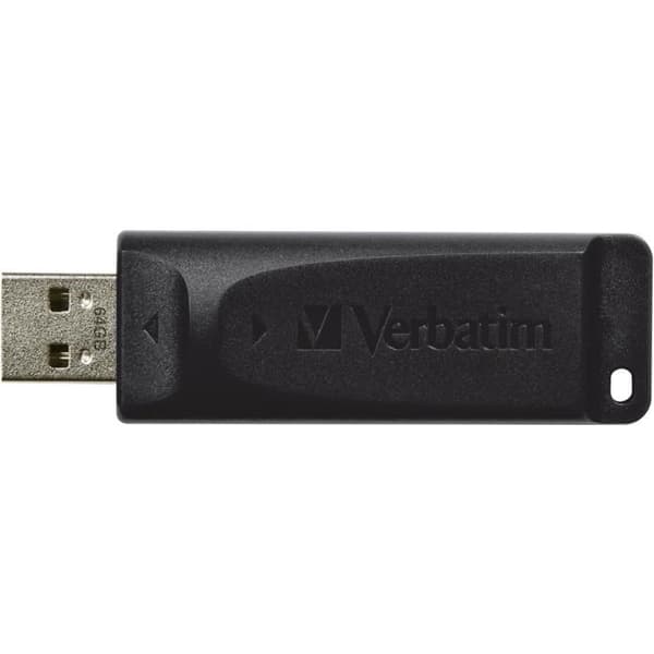 USB-nyckel - VERBATIM - Store'n'Go Slider 64GB - USB2.0 - Läshastighet 10MB/s - Skrivhastighet 4MB/s