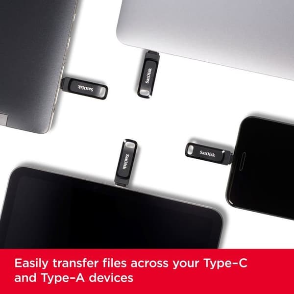 USB-nyckel - Sandisk - Ultra Dual Drive Luxe - 64 GB - USB 3.1 Gen 1 - 150 MB/s