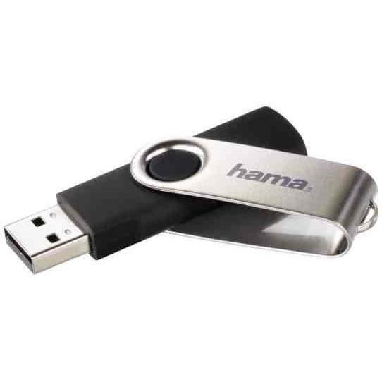 USB-nyckel - HAMA - FlashPen Rotate - 128 GB - USB 2.0 - Hastighet 6 MB/s