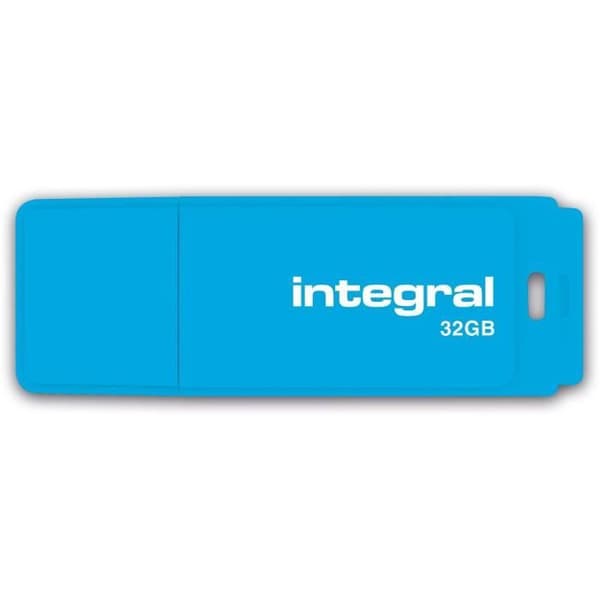 Integrerad Neon USB-stick 32 GB Blå
