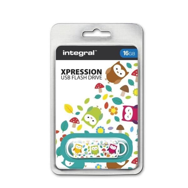 INTEGRAL Xpression Owl USB Key 16GB - USB 2.0 - 2 års garanti