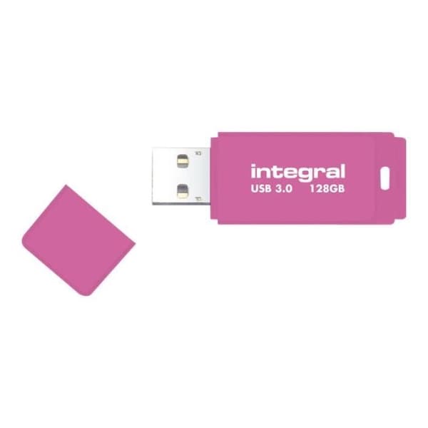 Inbyggt Neon USB-minne 128 GB USB 3.0 rosa Rosa