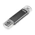 Miniatyrbild 3 av 3: USB-nyckel - HAMA - Laeta Twin - 32 GB - USB 2.0 - Grå