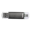 Miniatyrbild 1 av 3: USB-nyckel - HAMA - Laeta Twin - 32 GB - USB 2.0 - Grå