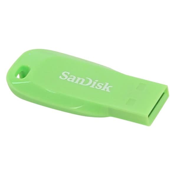 SANDISK Cruzer Blade USB Key - 32 GB - USB 2.0 - Glänsande röd och svart