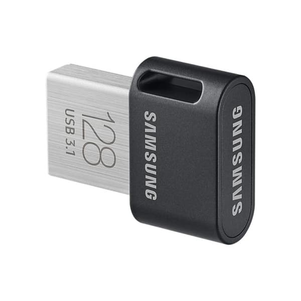 SAMSUNG FIT Plus USB-minne MUF-128AB - 128 GB - USB 3.1 Svart, Rostfritt stål