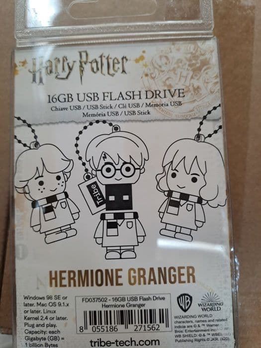 Harry Potter Hermione Granger USB-minne - Tribe - 16 GB - Svart - USB