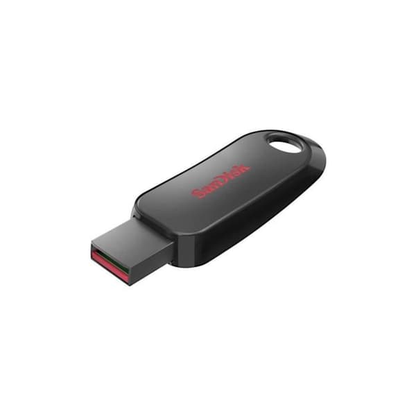 USB-nyckel - SANDISK - Cruzer Snap 64GB - USB 2.0 - Infällbar - Lösenordsskydd Svart